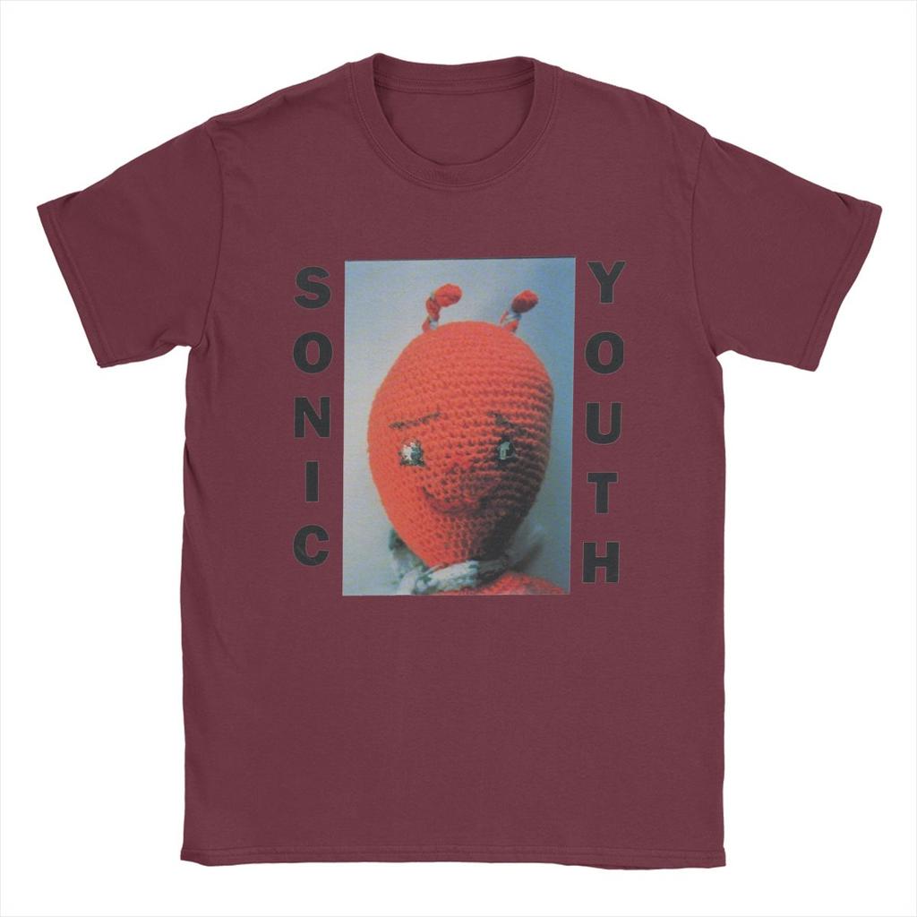 Мужские футболки Sonic Youth Хлопковые топы Новинка Футболка с коротким рукавом и круглым вырезом Вечеринка Футболка