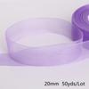 Satin Edge Sheer Organza Ribbon Bow Craft 20mm Chiffon Roll Sewing Fabric Accessorie Gift Wrap