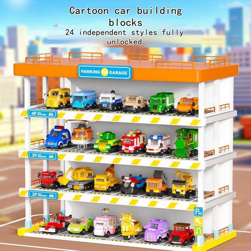Educational Mini Car Building Blocks Toy Set