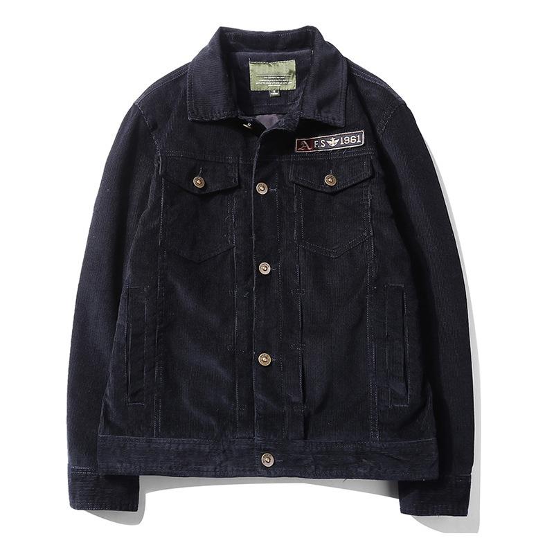 Новая мужская вельветовая куртка, винтажная куртка большого размера, верхняя часть