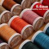 2021 Кожаная круглая восковая нить для шитья кожи, круглая восковая нить 0,6 мм
