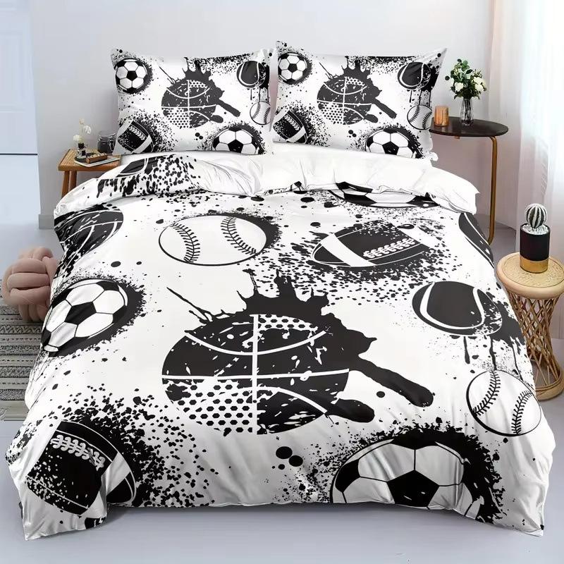 Basketball Down Comforter Set Bedding Set 3-piece Duvet Cover Set