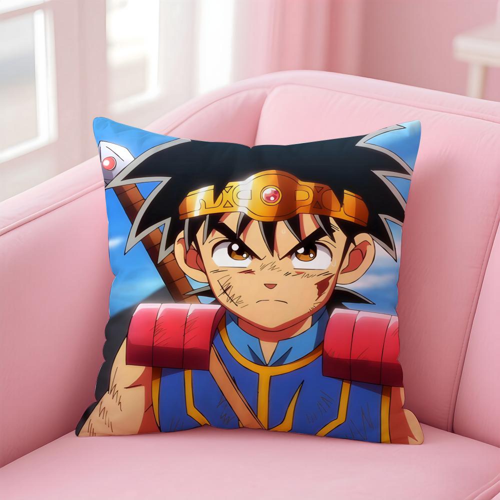 Cute Japanese Game DDragon Quest Slime Cushion Cover Pillow Case Soft Skin Friendly Fabric Concealed Zipper