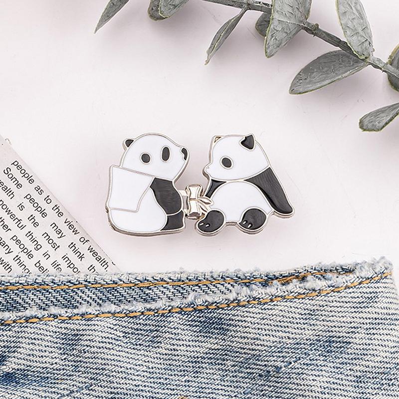 2 шт., симпатичная кнопка-регулятор в виде панды для брюк, юбки, утягивающая талию, регулируемая пряжка для талии, джинсы, не требующая шитья, кнопка на талии