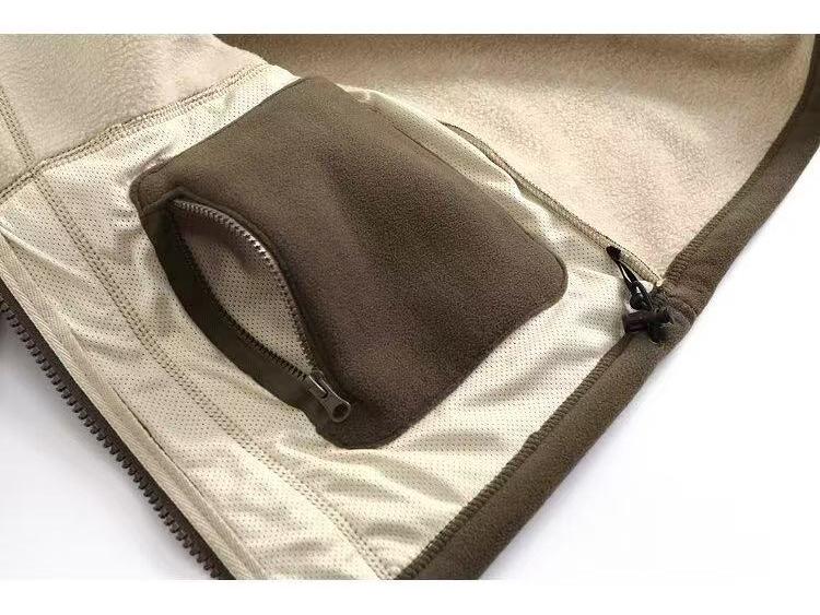 Норвежская экспортная мужская зимняя флисовая куртка – Модная, с вышивкой, универсальная и повседневная.