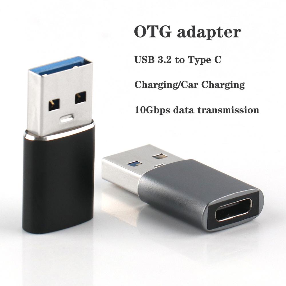 UGOjP USB 3.2 Type C OTG Adapter USB A to Type C Cable Converter For Macbook Samsung Huawei Xiaomi Double Sided 10Gbps Adapter 3