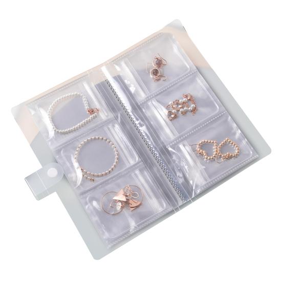 1 Set Jewelry Earring Organizer Classified Home Supply Damp-proof 84/160 Grids Fashion Fine Jewelry Collection Organize Bag Practical