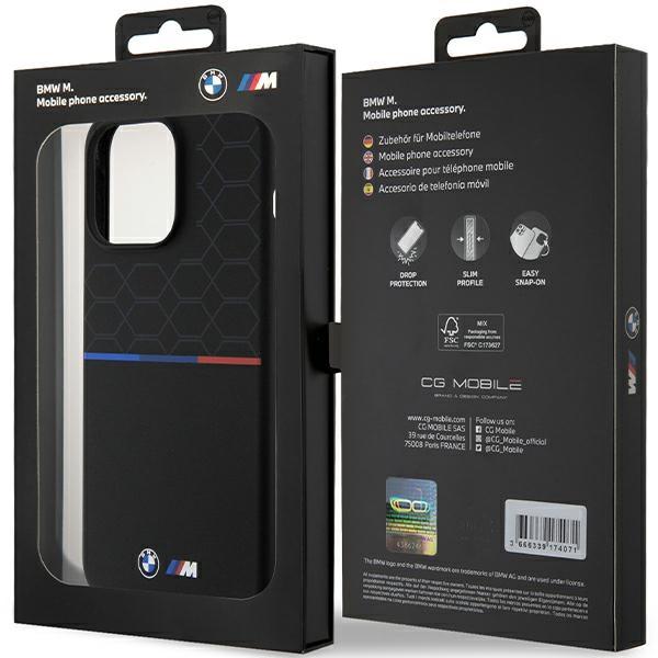 BMW Bmhmp15X22Smpk Iphone 15 Pro Max6.7 Czarny/Black Hardcase M Wzór Silikon Magsafe