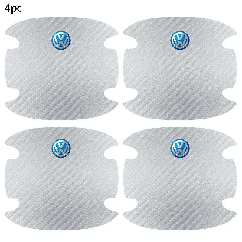 B6 2025 Hot For Volkswagen Car Door Bowl Handle Protector Film Stickers Accessories For Volkswagen GTI R-Line R Polo Golf T5 Pas
