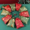 5pcs/lot Multi-color Christmas Drawstring Storage Bag  Candy Jewelry Toy Presents