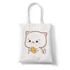 Kawaii Cats Cute Animal Fashion Shopper Bag High Capacity Canvas Bags Women Tote Bag Handbags Casual Girl Shoulder Bag For Girls
