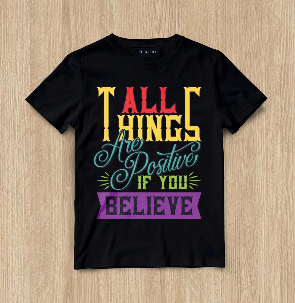 Custom The Magic of Positivity T-shirt Design Unisex Jersey Short Sleeve Tee