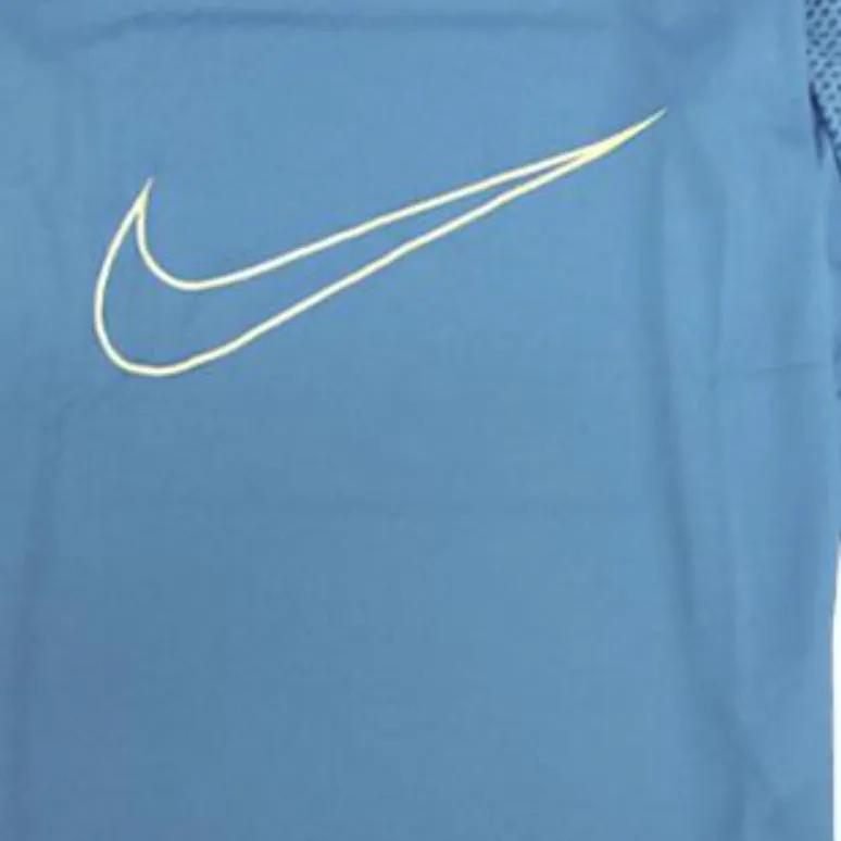 Nike Женские синие футболки с круглым вырезом, умеренного прямого кроя (унисекс) Футболки 904892 435