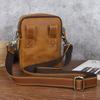 Men's Shoulder Bag, Genuine Leather, Men's Bag, Vertical Small Crossbody Bag, Top Layer Cowhide, Crazy Horse Retro Bag