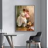 Painting Beauty 5d Diamond Portrait Cross Stitch Kit Diy Full Round Diamond Embroidery Mosaic Art Home Decoration Picture