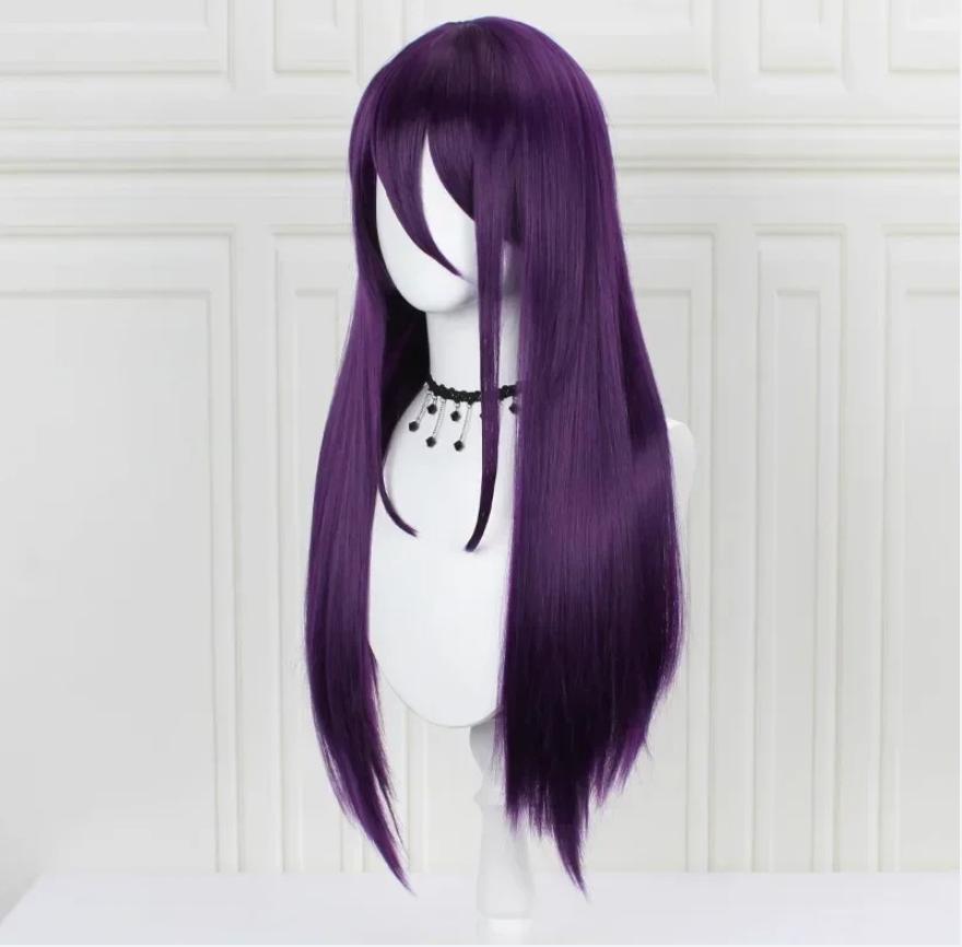 Anime Spiel Doki Doki Literaturclub Yuri Monika Natsuki Sayori DDLC Lange Gerade Perücke Party Synthetische Cosplay-Perücken für Damen