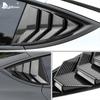 Задняя крышка ставни автомобиля из АБС-пластика для Tesla Model 3 2017-2022, наклейки из углеродного волокна, модифицированные треугольные украшения