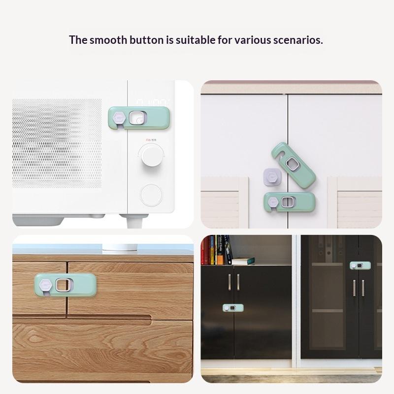 1/3/5Pcs Child Proof Refrigerator Locks Cabinet Lock Fridge Locks For Kids Safety Baby Freezer Door Latches With Adhesive Tape