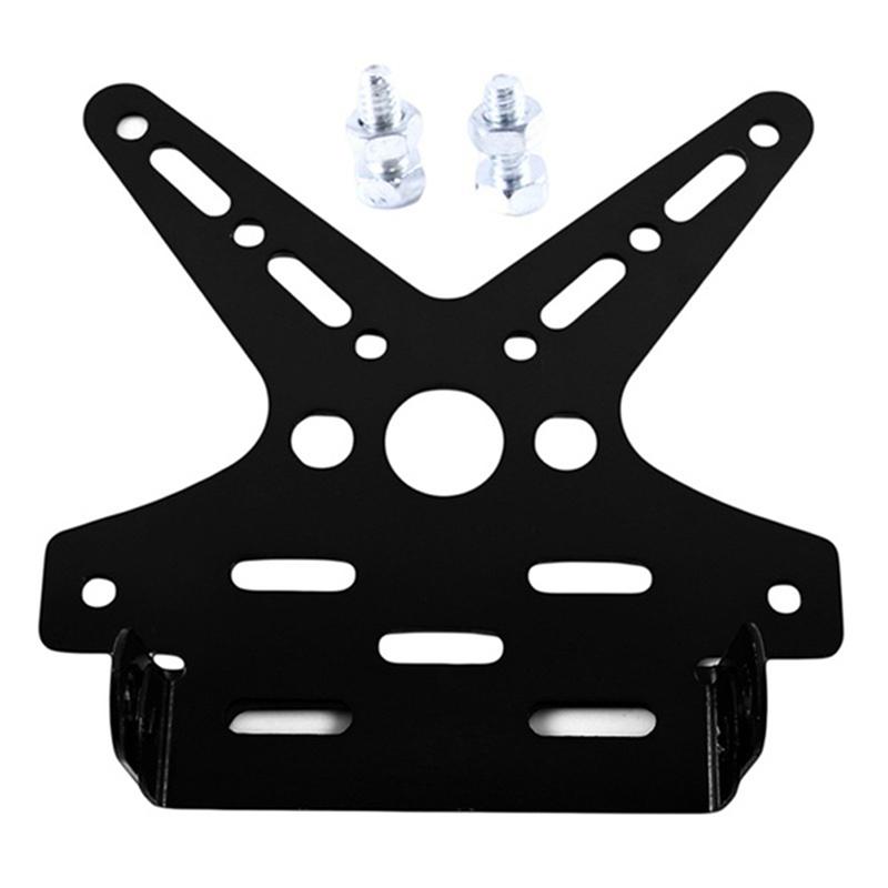1 шт. Универсальный регулируемый держатель номерного знака мотоцикла, кронштейн для крепления регистрационного номерного знака, крышка из алюминиевого сплава
