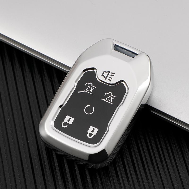 Мягкий чехол для смарт-ключа из ТПУ для Chevrolet Tahoe Suburban для GMC для GM Shell Fob Holder, автомобильные аксессуары