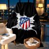 Atletico Madrid Print Blanket - Soft & Comfortable, for Bedroom, Travel, Sofa, Home Decoration - Birthday Christmas Gift for Friend