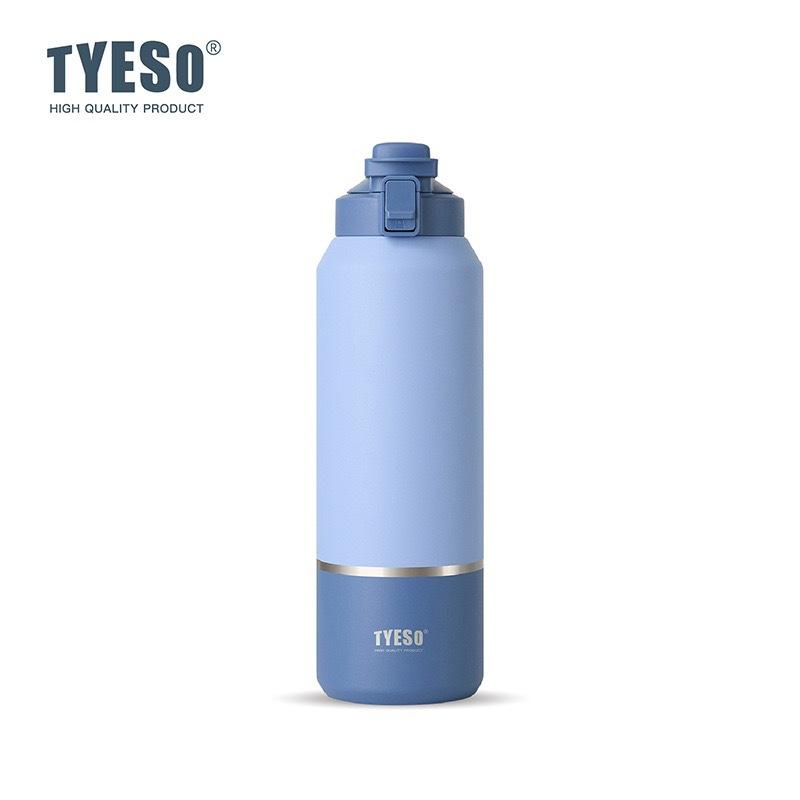 Tyeso 1500ML Large Capacity Vacuum Flasks Water Bottle Travel Mug with Handle Leak-Proof Lid for Outdoor Sports Hiking Drinkware