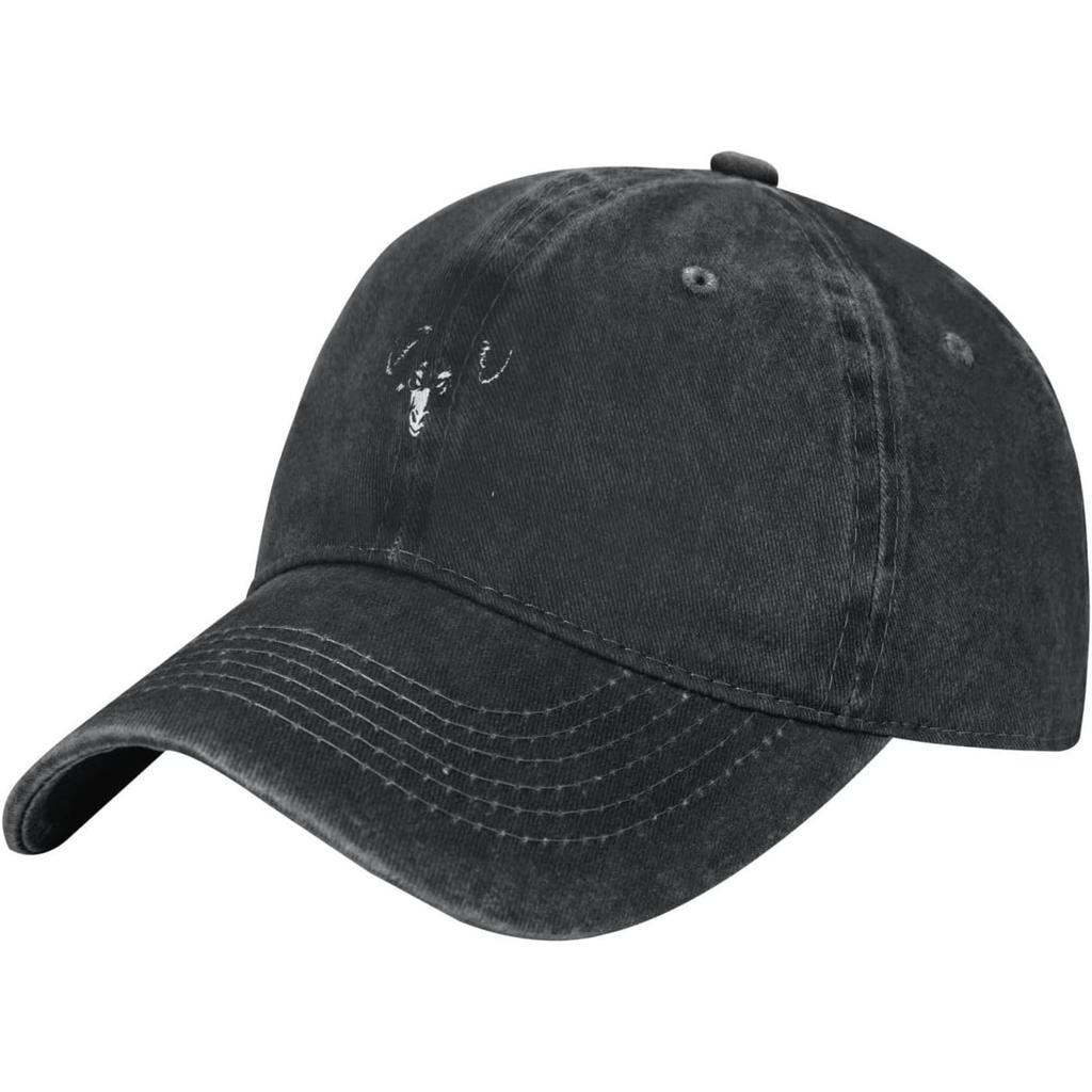 Satanic Goat Baphomet Baseball Cap Washed Cotton Dad Hat Casual Curved Brim Adjustable Sun Hat