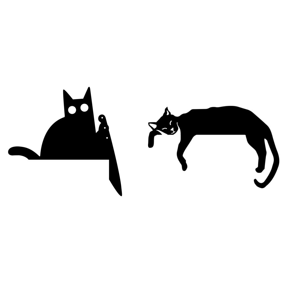 Halloween Cat Door Topper Door Frame Decor Decorative Black Cat Door Corner Decor Creative Door Right Angle Sign for Home Office