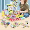 Children Electric Gears Gear Building Toy Set Durable Early Educational Puzzle Toy  for Boys Girls Kids
