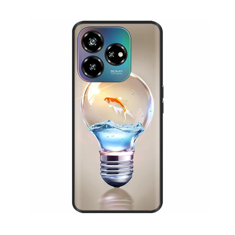 Черный силиконовый чехол для ZTE Blade V60 Design Мягкий ТПУ защитный корпус Чехол для телефона для Blade V60 Design 4G Задняя крышка V60Design