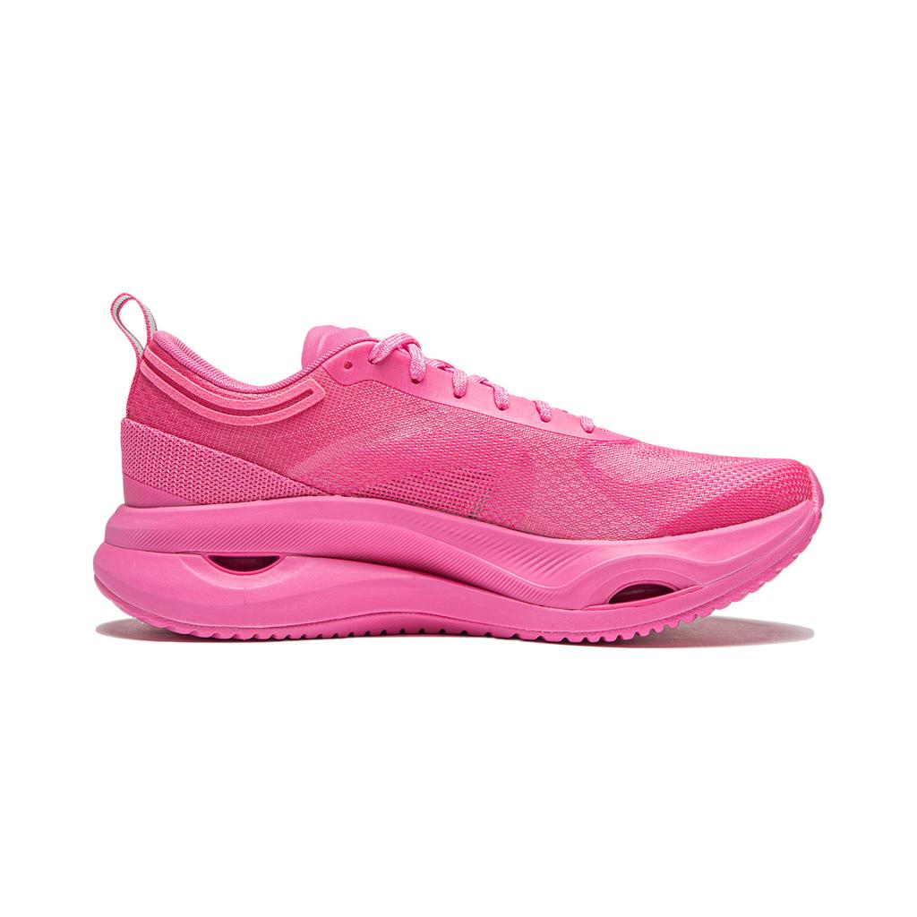 New LiNing Cushioning, Slip Resistant, Abrasion Resistant, Lightweight, Rebound Low Top Casual Running Shoes Women's Pink ARHU006-4