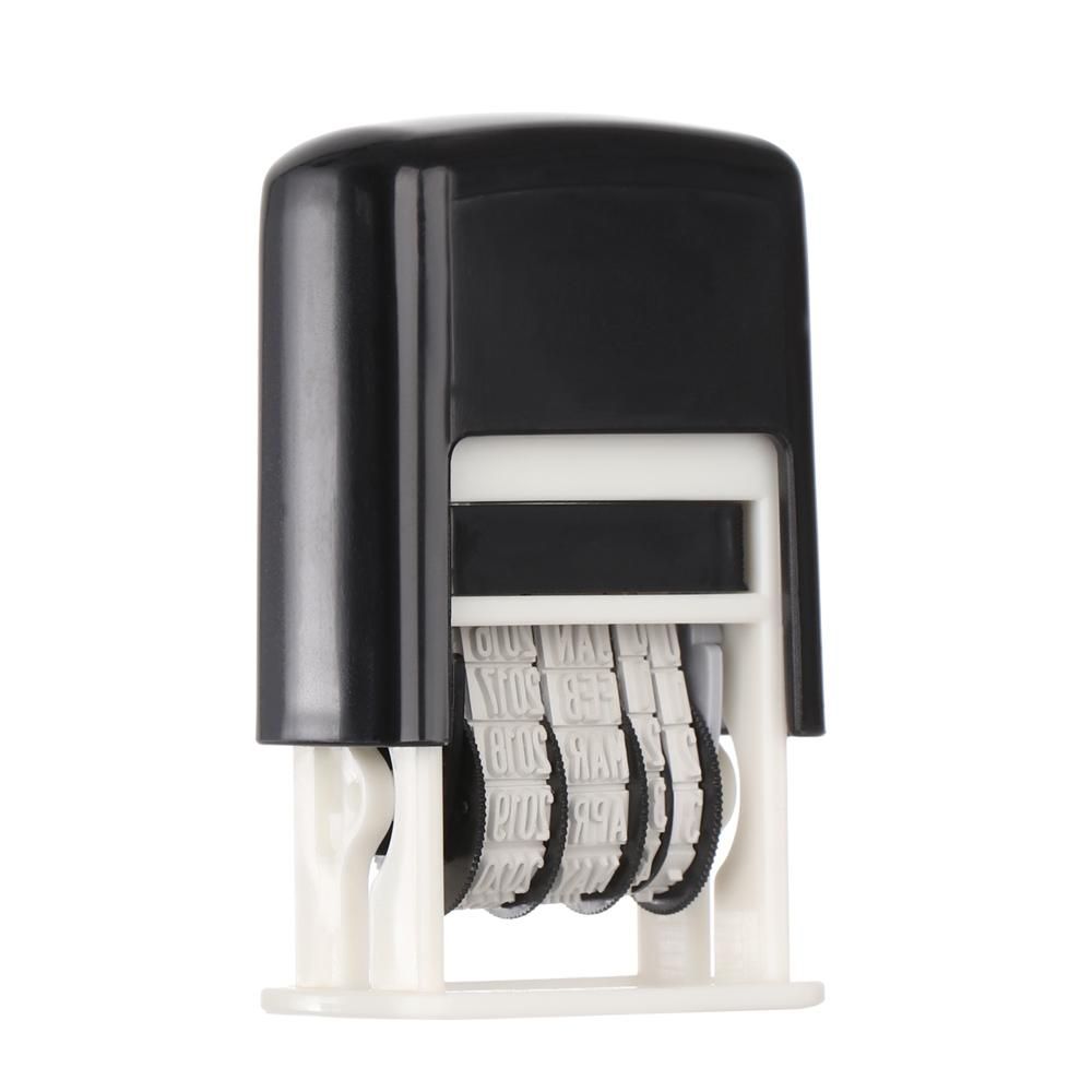 Канцелярские товары DIY квадратные чернила штамп с датой английские печати многоцветный пластик