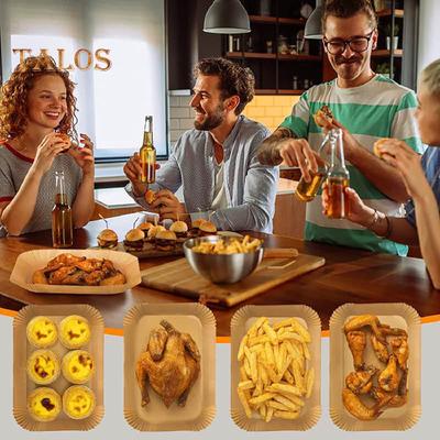 200 шт. вставок для фритюрницы Ninja, пергаментная бумага, одноразовые пищевые прямоугольные принадлежности для выпечки, жарки, сервировки