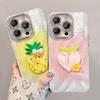 Peach Pineapple Doll Apply Apple 16 Mobile Case 13 Promax Feather Ins Style 15 Small Fresh 14/11