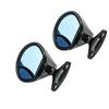 1 Pair California Vintage Style Vehicle Door Wing Side Mirror Blue Anti-Glare
