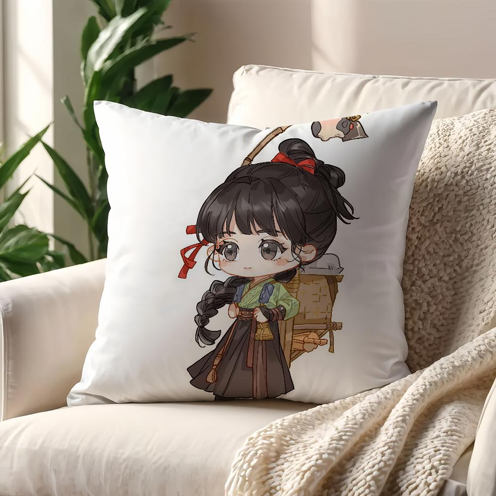 TV Pursuit of Jade Fan Changyu cushion cover For Pillow Printing Sofa Decoration Home Room Coffee Shop Office Nordic Simplicity