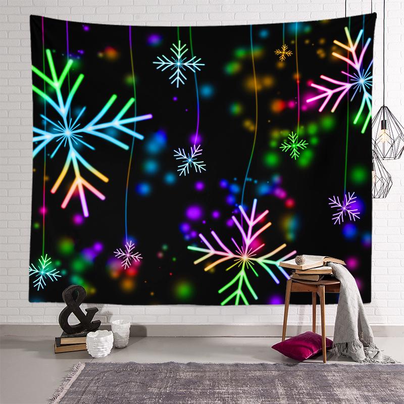 Украшение рождественской елки, гобелен с принтом, домашняя гостиная, спальня, настенный фон, тканевый гобелен