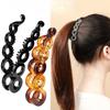Banana Hairpin Ponytail Twist Vertical Clip Elegant Back of The Head Shows Hair VolumeHeadwear