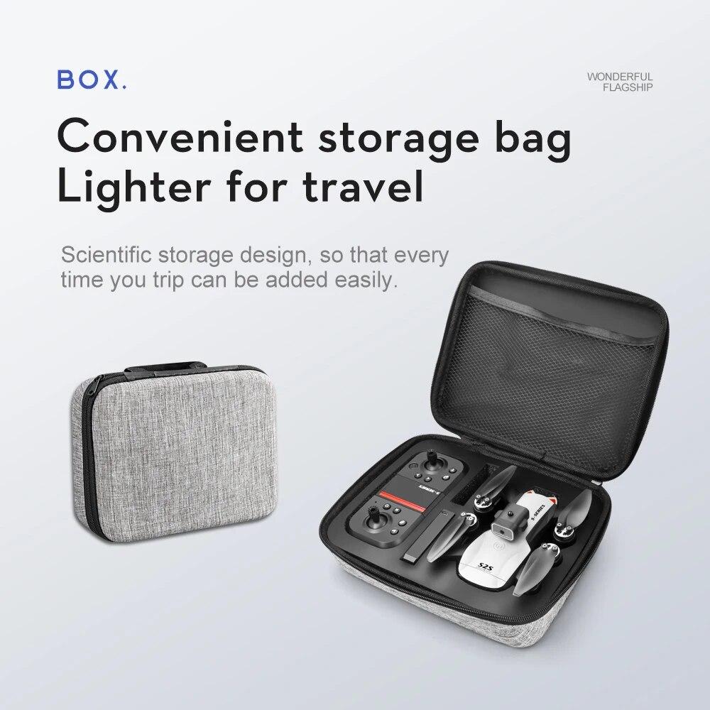 Новый Дрон S2S 8K HD с двойной камерой, бесщеточный двигатель, Дрон для предотвращения препятствий, радиоуправляемый вертолет, профессиональный складной квадрокоптер, игрушка