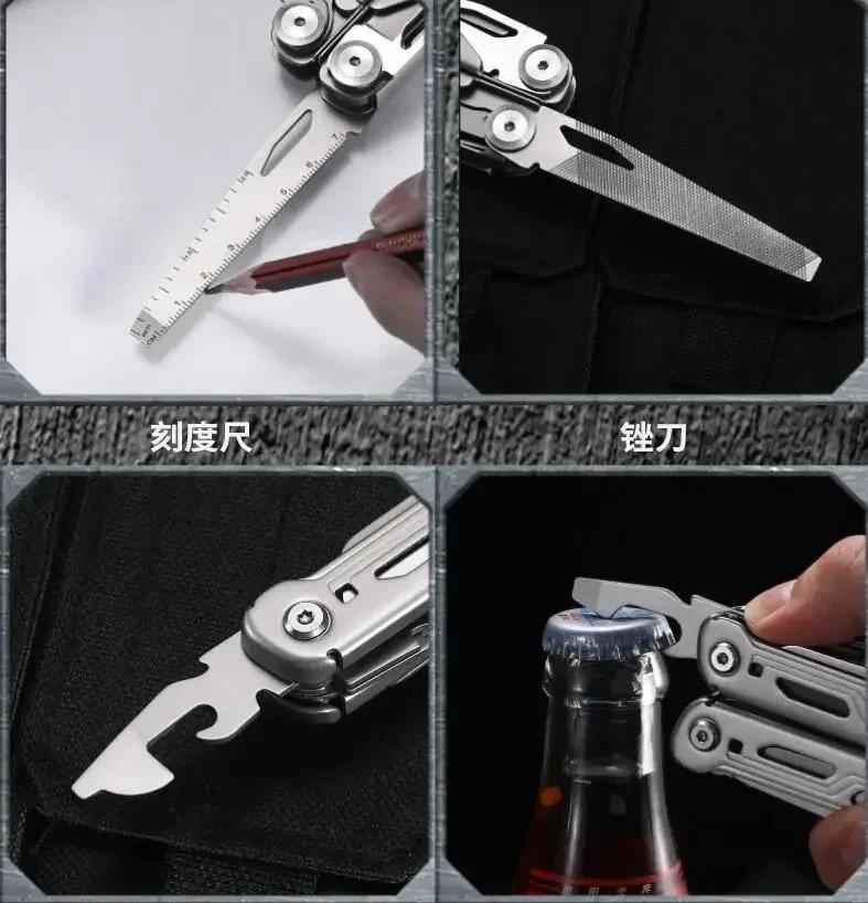 Emergency Pliers Folding Knife Multi-purpose Tool Tactical Clip Combination Survival Gear Clip Outdoor Multi-purpose Multitool