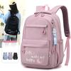 Lightweight Student Schoolbag Letter Print Water-Repellent Backpack Women's Large Capacity Backpack