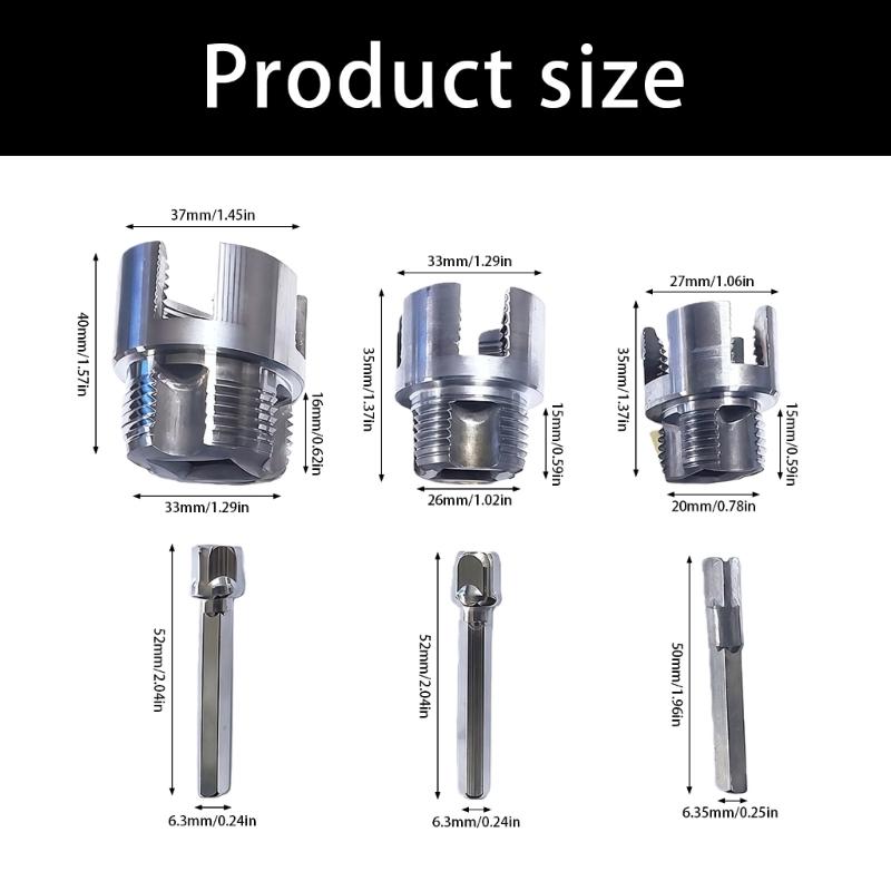 652F Электродрель Совместимый Резьбонарезчик для ПВХ Труб Инструмент для Нарезания Резьбы на ПВХ для Электродрели, 3/4" Резьбонарезчик для Пластиковых Труб