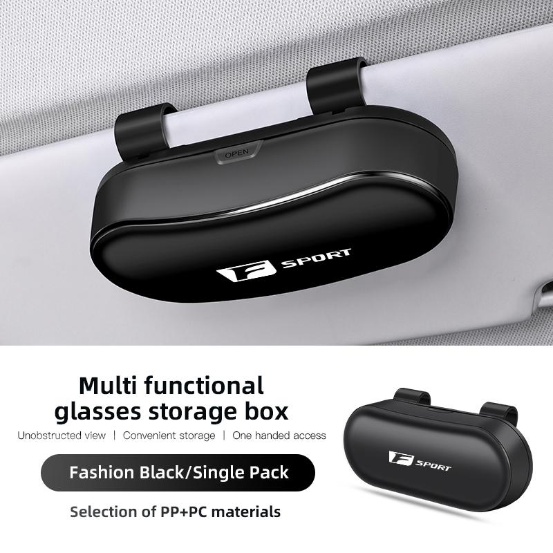 EZQZ3 Fashion Multi Functional Glasses Storage Box For Lexus F SPORT GS GX IS LS LX LC RC LBX NX RX 350h 450h ES UX 300e GX460 Ct200h