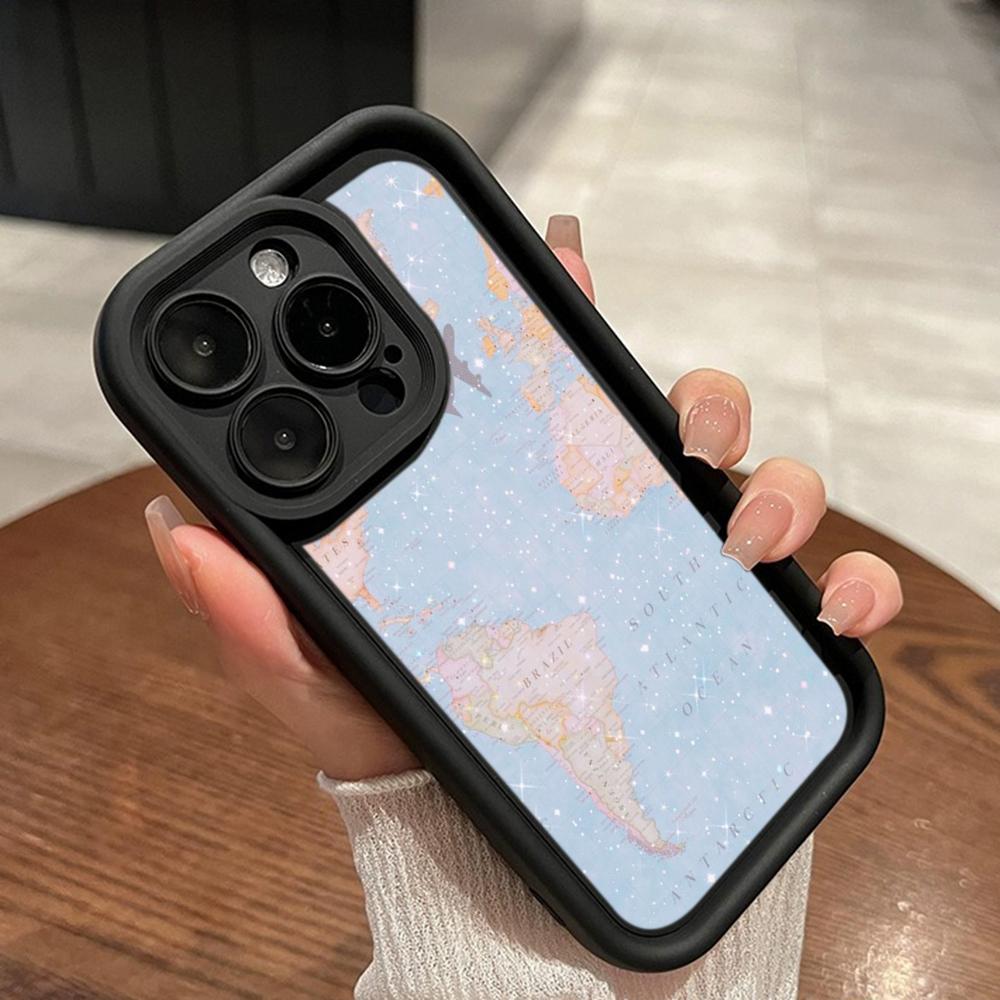LZ24 Карта траектории самолета искусство силиконовый чехол для телефона Xiaomi 11 Lite 5G 14T Redmi 14C 13C A3 Note 12 11 9 10 13 Pro Plus противоударный задний чехол