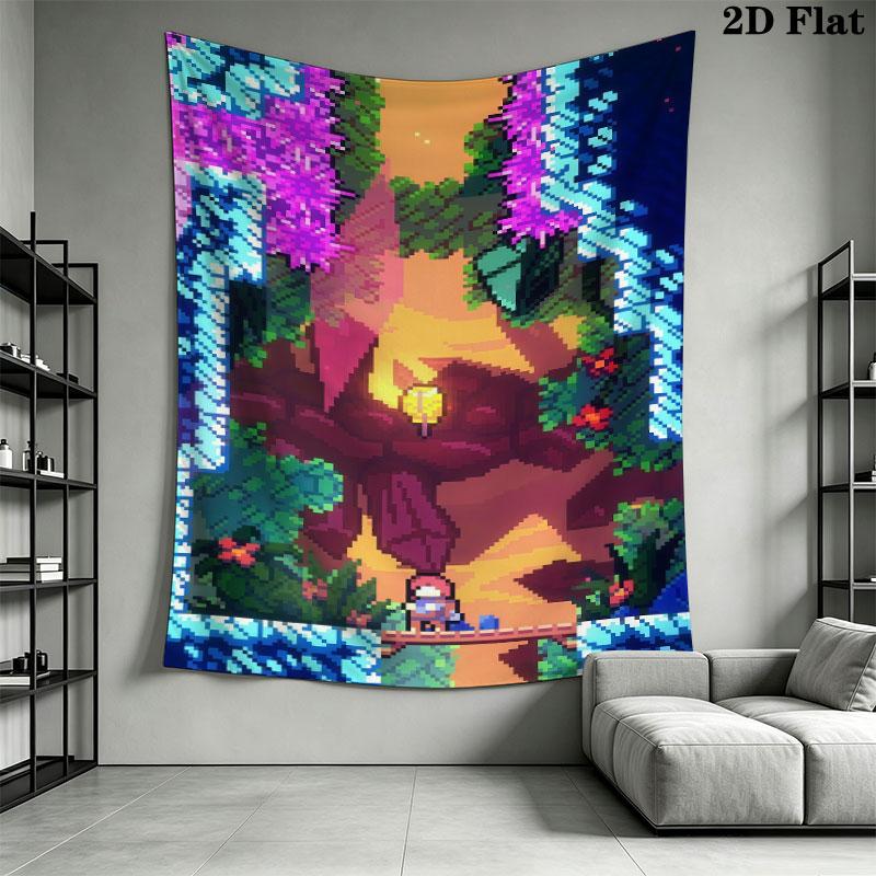 Celeste Peak Wall Hanging Printed Fabric Blanket Decorative Tapestries for Bedroom Living Room Home Decor