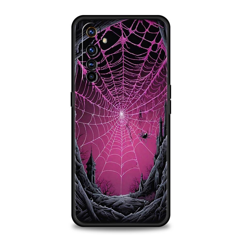 Мягкий ТПУ 'Паутина' Для Realme 13 12 11 10 9 Pro Plus GT3 GT2 C21 C25 C35 C53 C55 C67 Pro 5G Чехол для телефона Обложка Fundas Capas Сумки