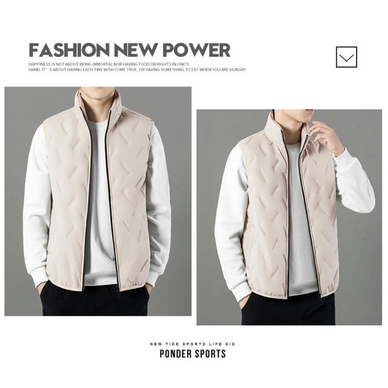 Men S Warm Fleece Lined Cotton Vest Casual Dad Waistcoat