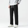 Men's Spring and Autumn Three-dimensional Tailoring Loose Casual Versatile Wide-leg Pants Simple Drawstring Sports Solid Color Sweatpants