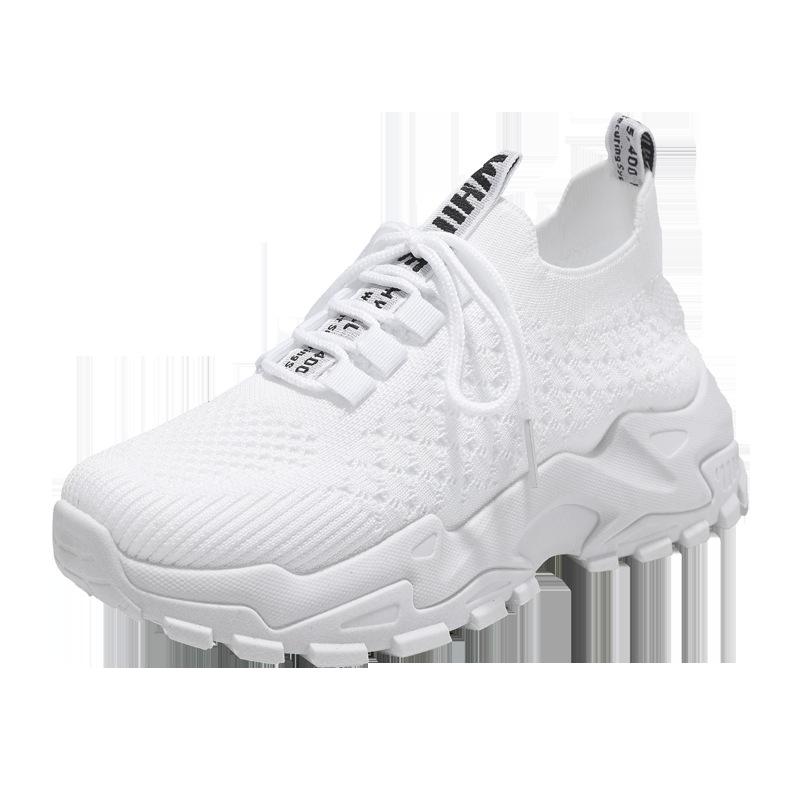 Spring and Autumn Women's Thick-soled Breathable Sports Shoes, Youth Trend Female Student Shoes, New Korean Version of Female Trendy Shoes