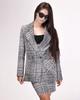 Women's Suit Espiga 238288 36 Black and White (jacket, Skirt)
